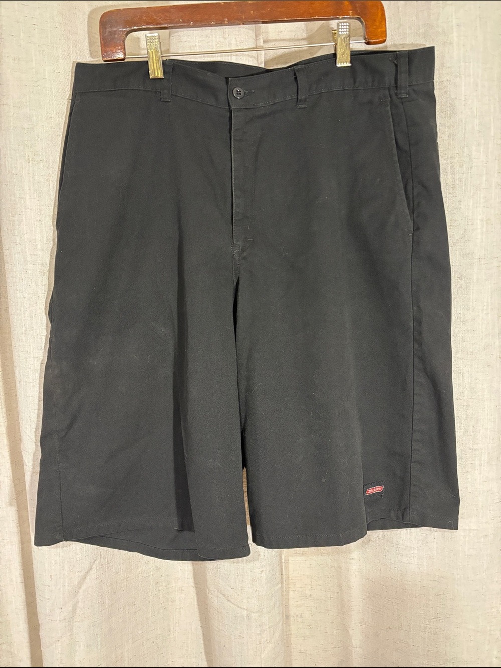 Dickies Black Flat Front Men's Shorts